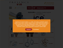Tablet Screenshot of presence.cz